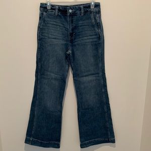 J Crew flare leg denim jeans size 27”